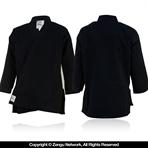 Heavyweight Black Karate Jacket (11 oz.)